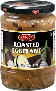 Zergut | Roasted Eggplant Puree | Plant-Based Spread | Kosher | Vegan | No Artificial Colors, Additives, or Preservatives | 19oz / 540g Jar